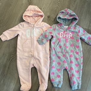 Baby girl lot sweatshirt romper 3-6 months